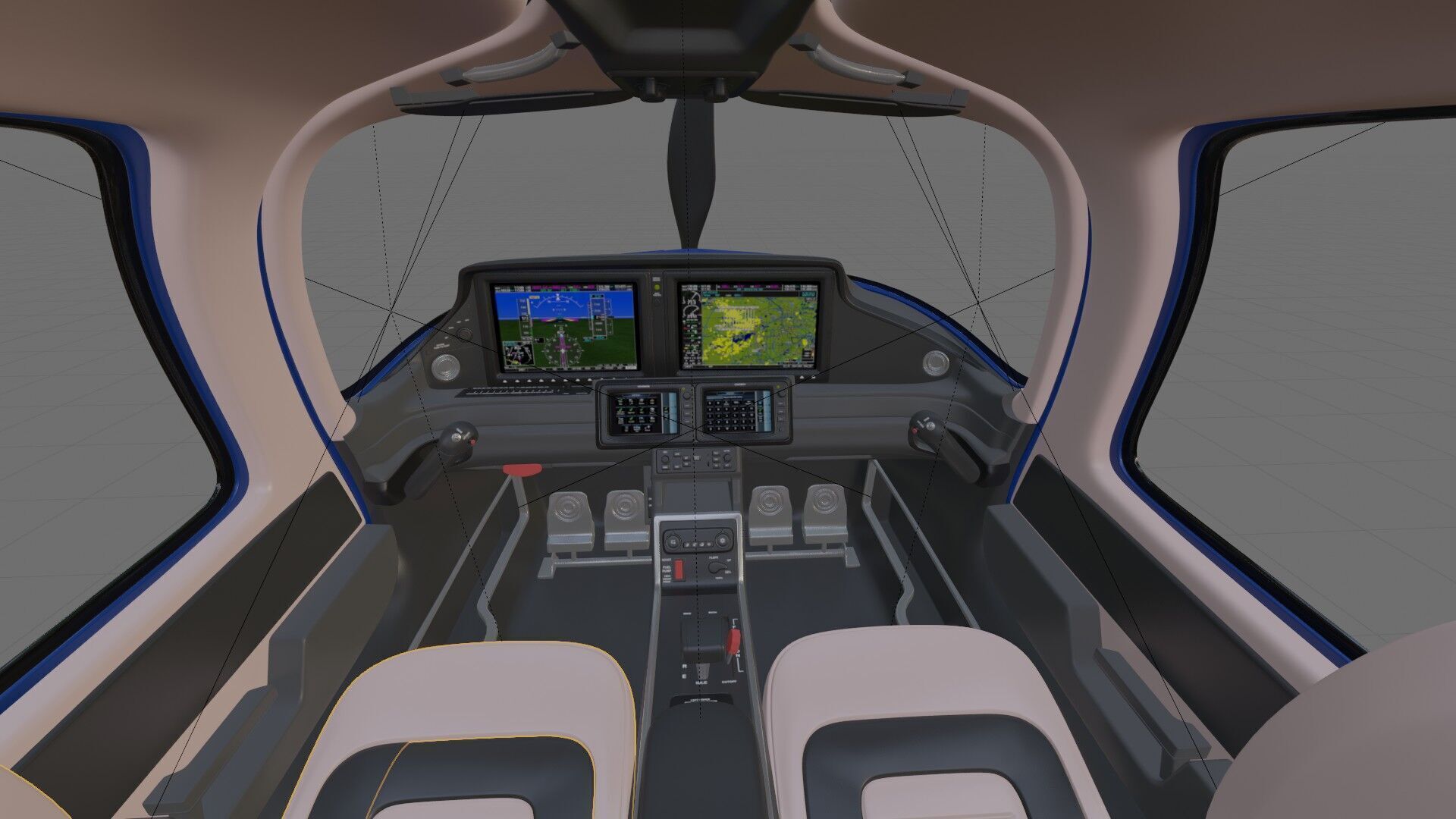 Cirrus SR22T  with interior 3D model_32