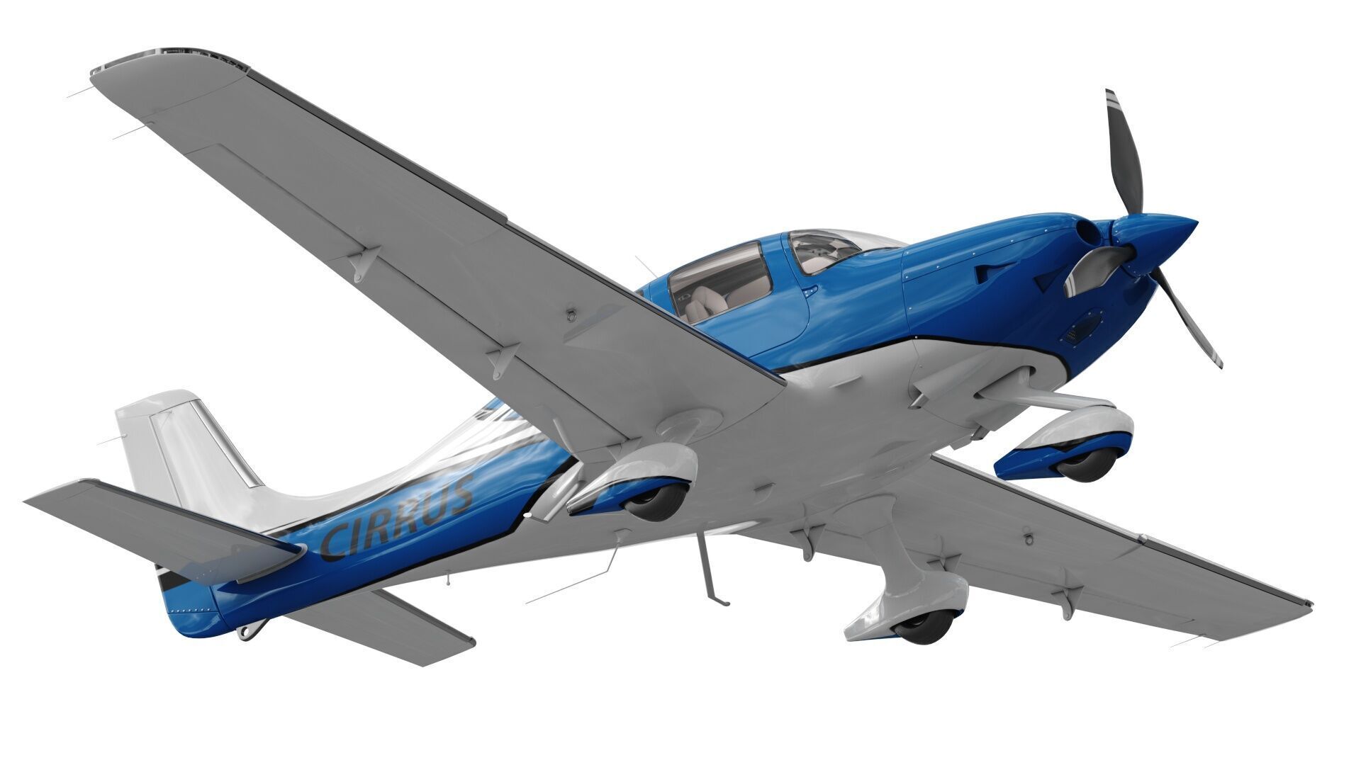 Cirrus SR22T  with interior 3D model_16