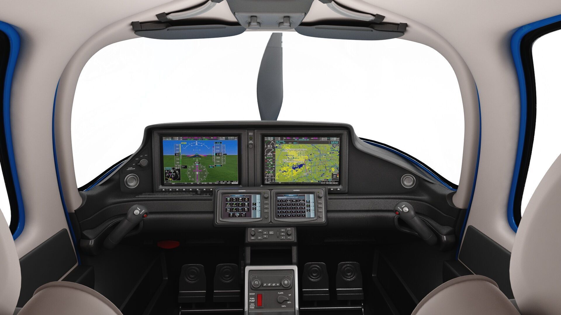 Cirrus SR22T  with interior 3D model_19