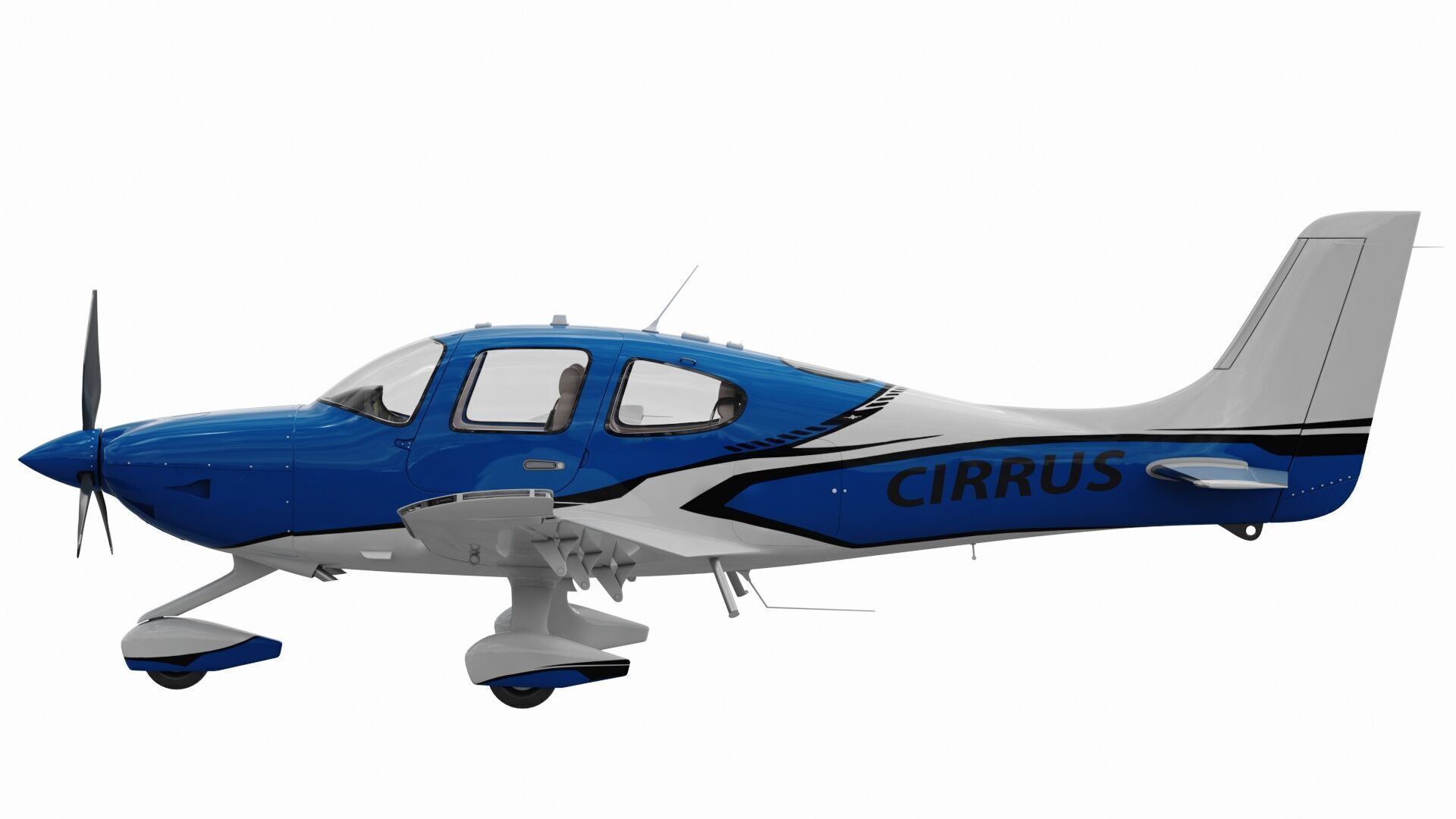 Cirrus SR22T  with interior 3D model_3