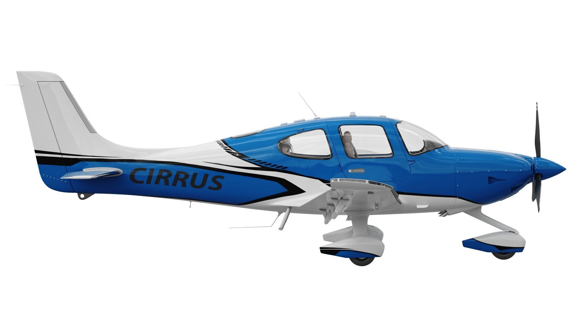 Cirrus SR22T  with interior 3D model_17