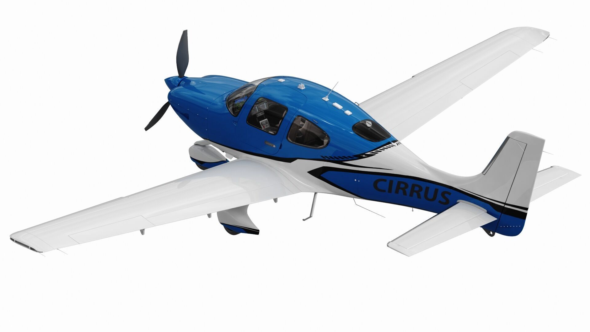 Cirrus SR22T  with interior 3D model_4