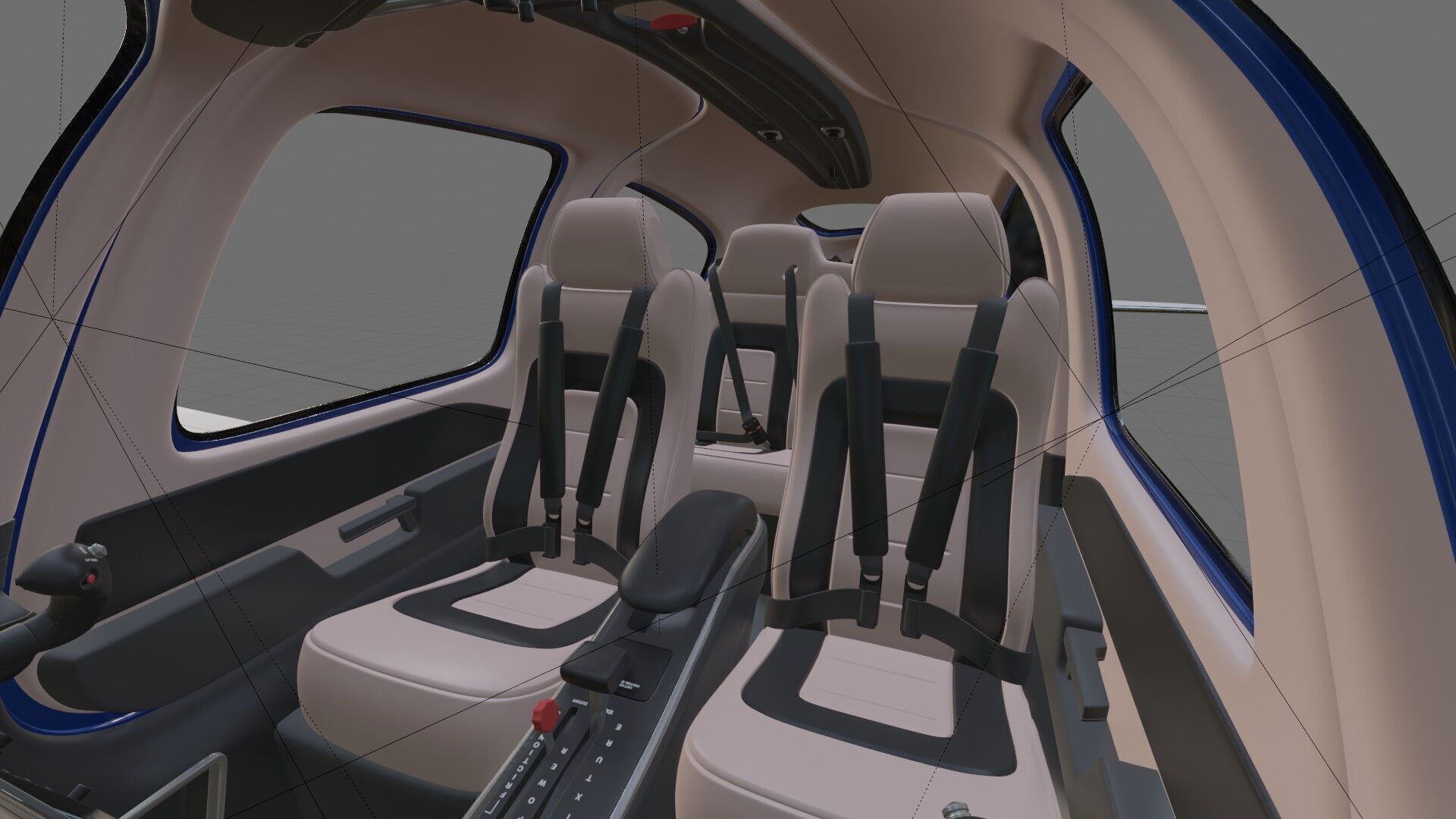 Cirrus SR22T  with interior 3D model_33