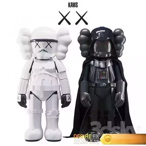 KAWS Stormtrooper Darth Vader 3D model