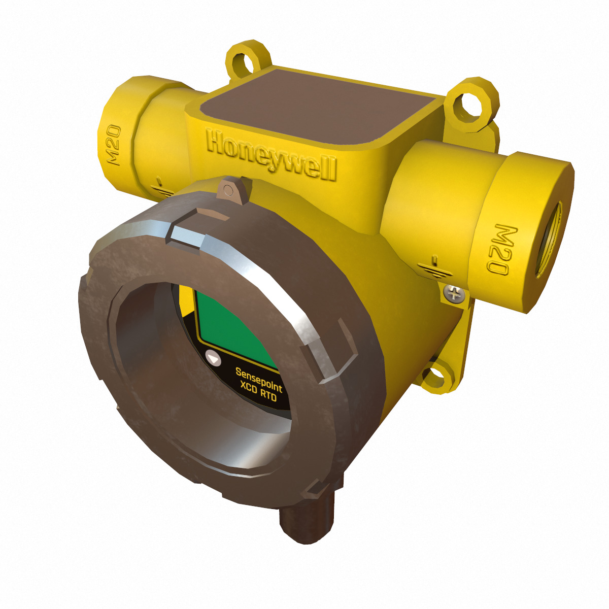 Honeywell Sensepoint XCD RTD Low Poly Low-poly 3D model_7