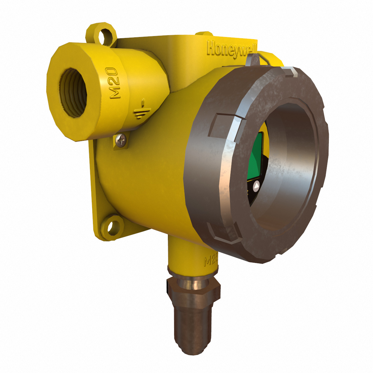 Honeywell Sensepoint XCD RTD Low Poly Low-poly 3D model_12