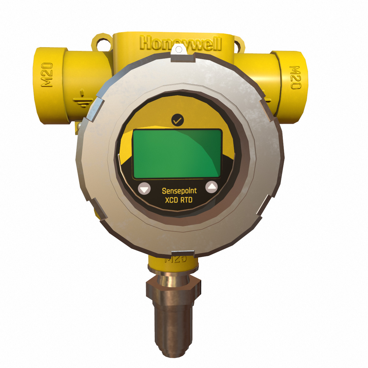 Honeywell Sensepoint XCD RTD Low Poly Low-poly 3D model_10