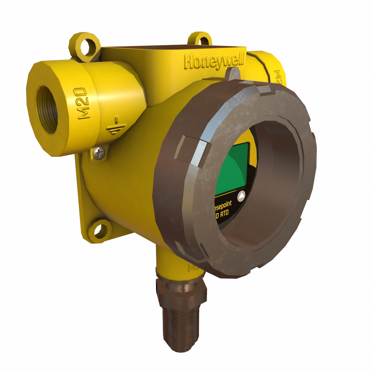 Honeywell Sensepoint XCD RTD Low Poly Low-poly 3D model_1