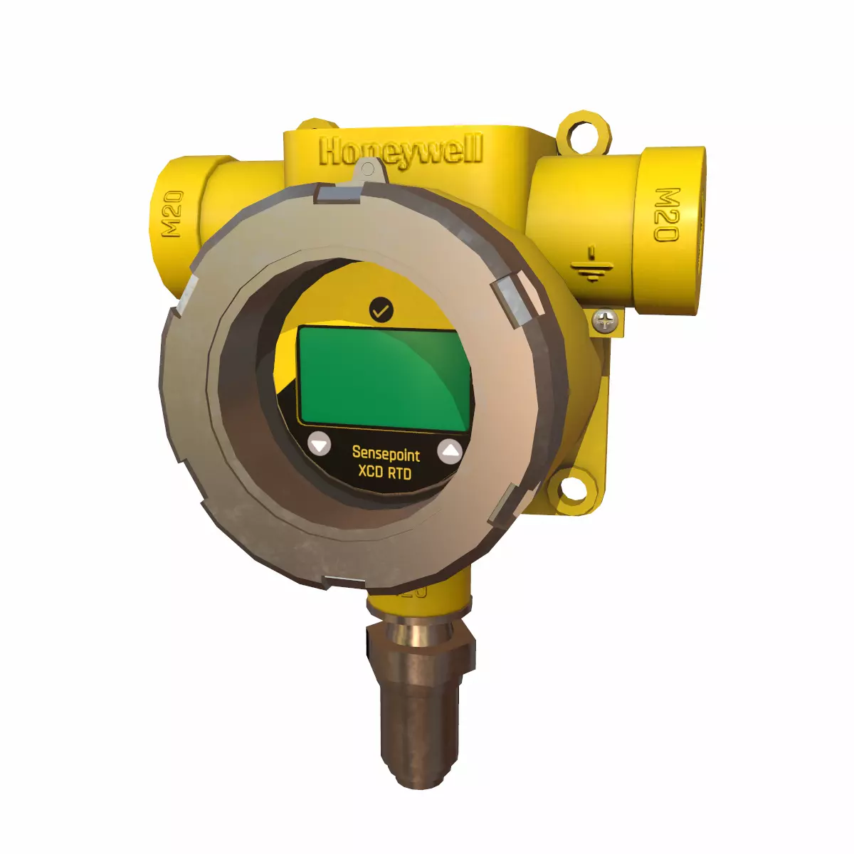 Honeywell Sensepoint XCD RTD Low Poly Low-poly 3D model_0