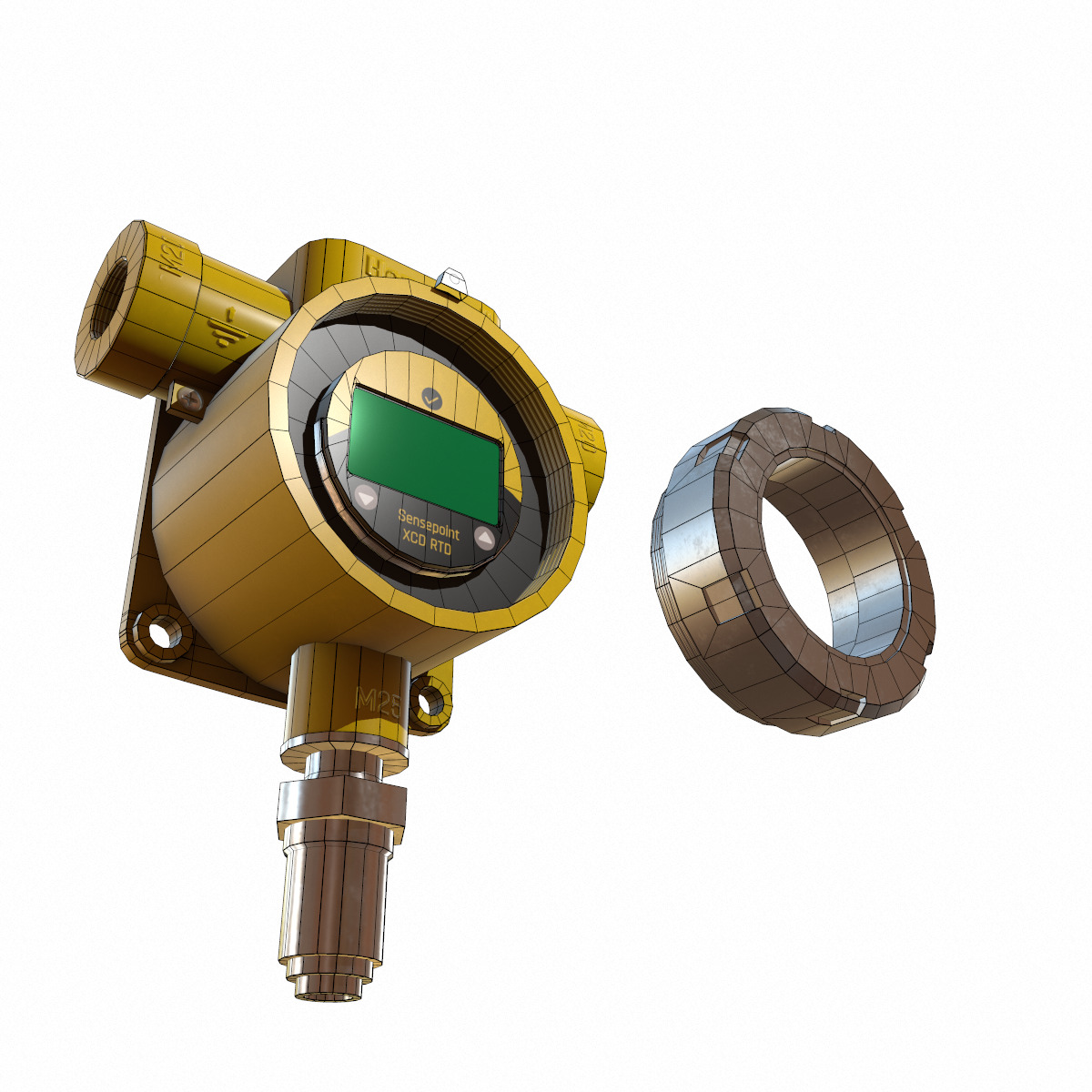 Honeywell Sensepoint XCD RTD Low Poly Low-poly 3D model_37