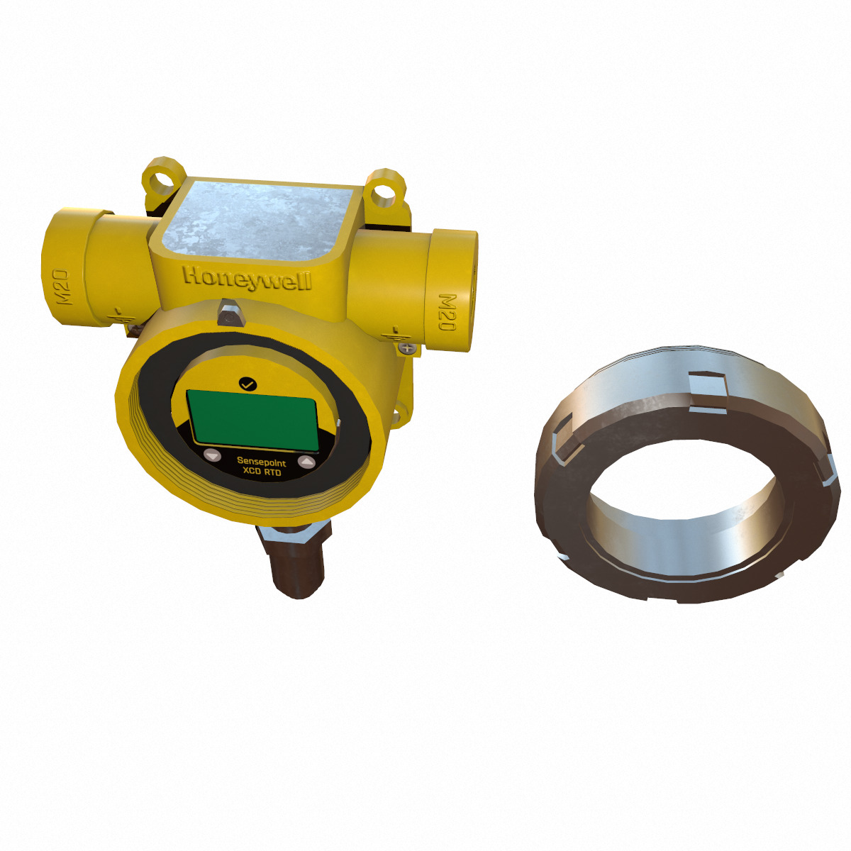 Honeywell Sensepoint XCD RTD Low Poly Low-poly 3D model_20