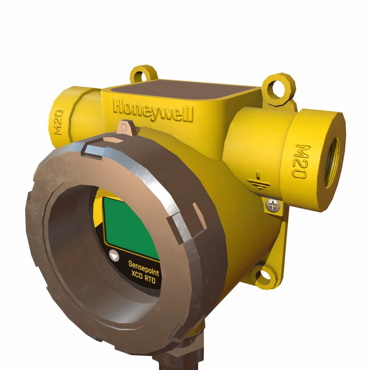 Honeywell Sensepoint XCD RTD Low Poly Low-poly 3D model_8