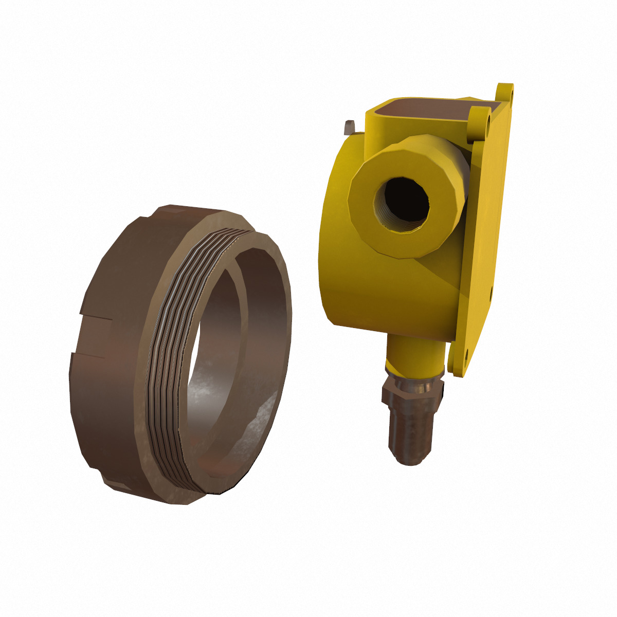 Honeywell Sensepoint XCD RTD Low Poly Low-poly 3D model_23