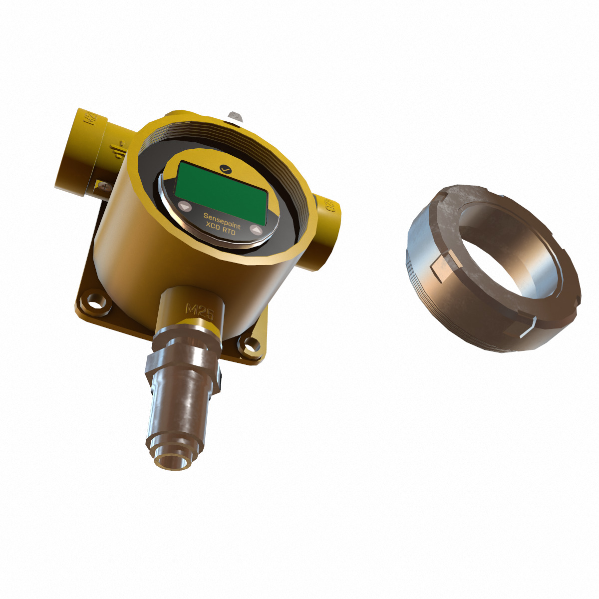 Honeywell Sensepoint XCD RTD Low Poly Low-poly 3D model_26