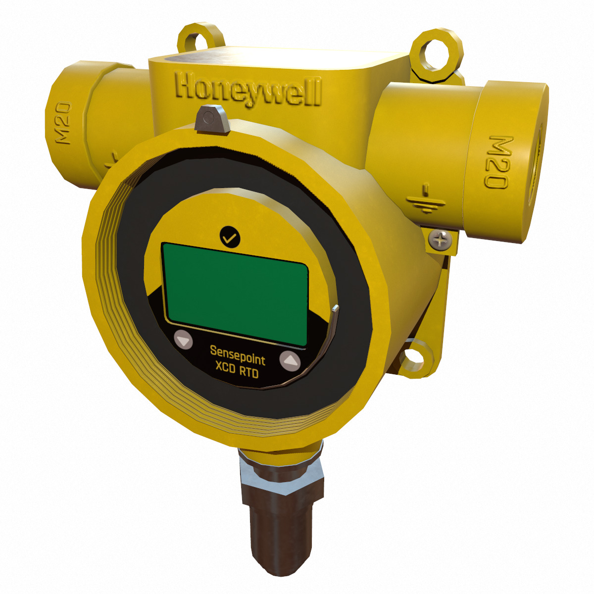 Honeywell Sensepoint XCD RTD Low Poly Low-poly 3D model_22