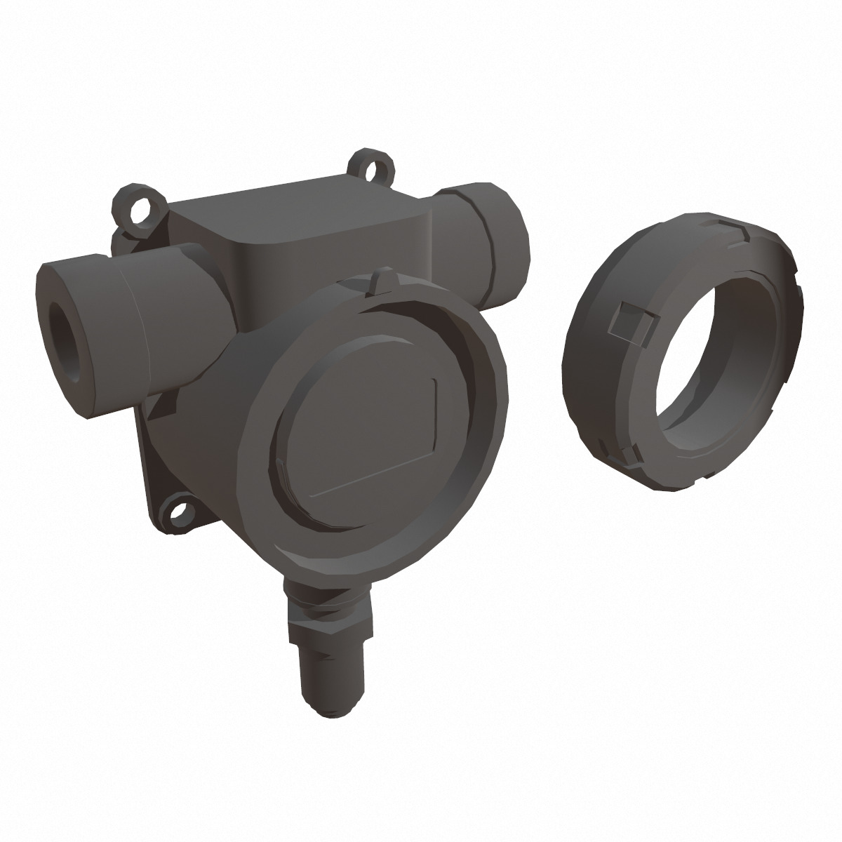 Honeywell Sensepoint XCD RTD Low Poly Low-poly 3D model_44