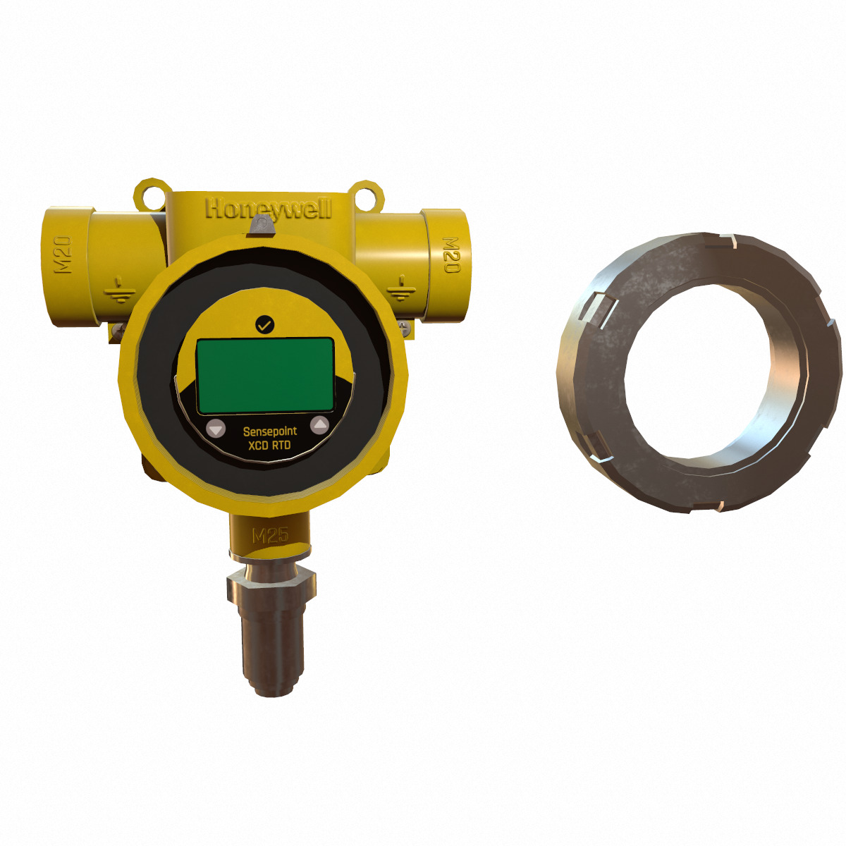 Honeywell Sensepoint XCD RTD Low Poly Low-poly 3D model_28