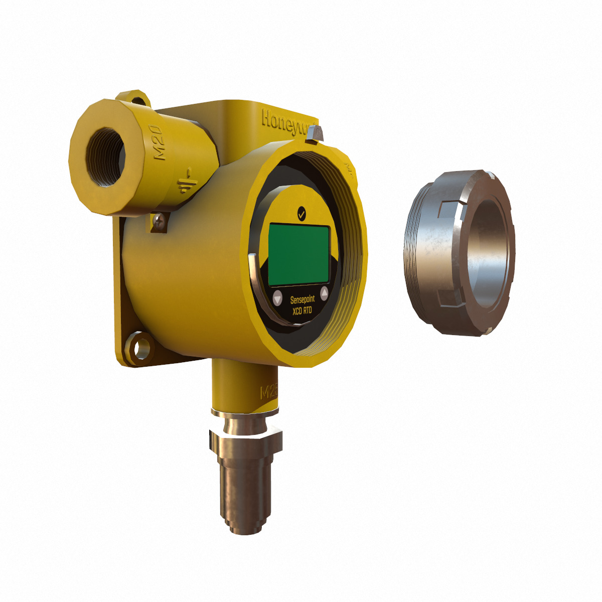 Honeywell Sensepoint XCD RTD Low Poly Low-poly 3D model_27