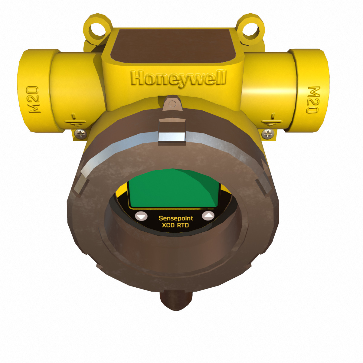 Honeywell Sensepoint XCD RTD Low Poly Low-poly 3D model_5