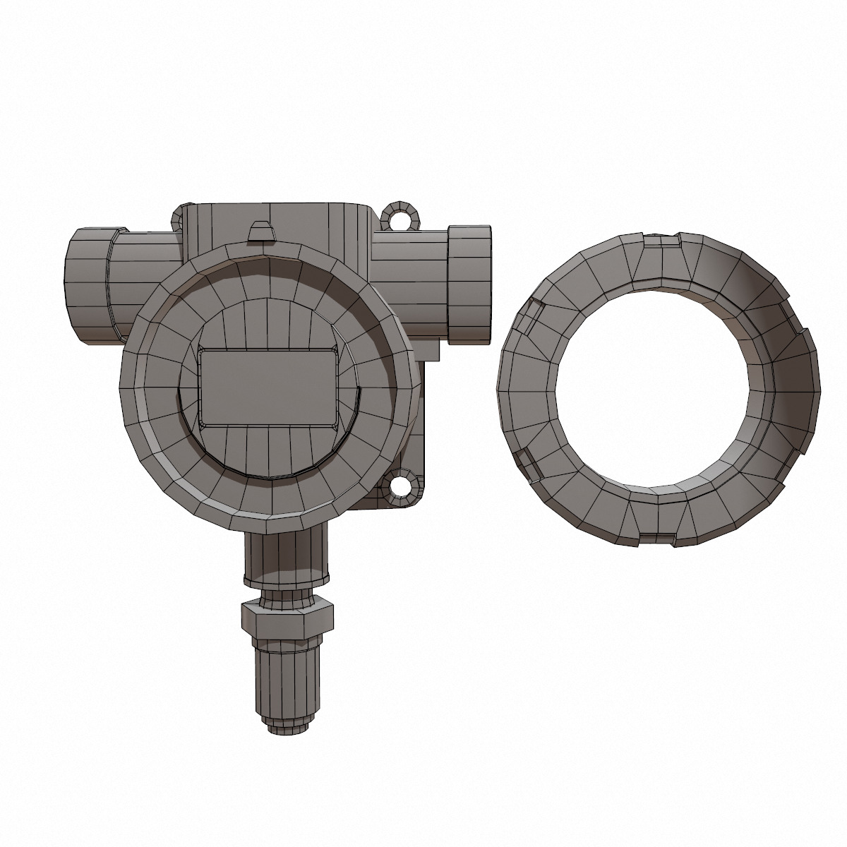 Honeywell Sensepoint XCD RTD Low Poly Low-poly 3D model_40