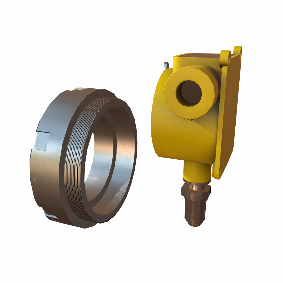 Honeywell Sensepoint XCD RTD Low Poly Low-poly 3D model_16