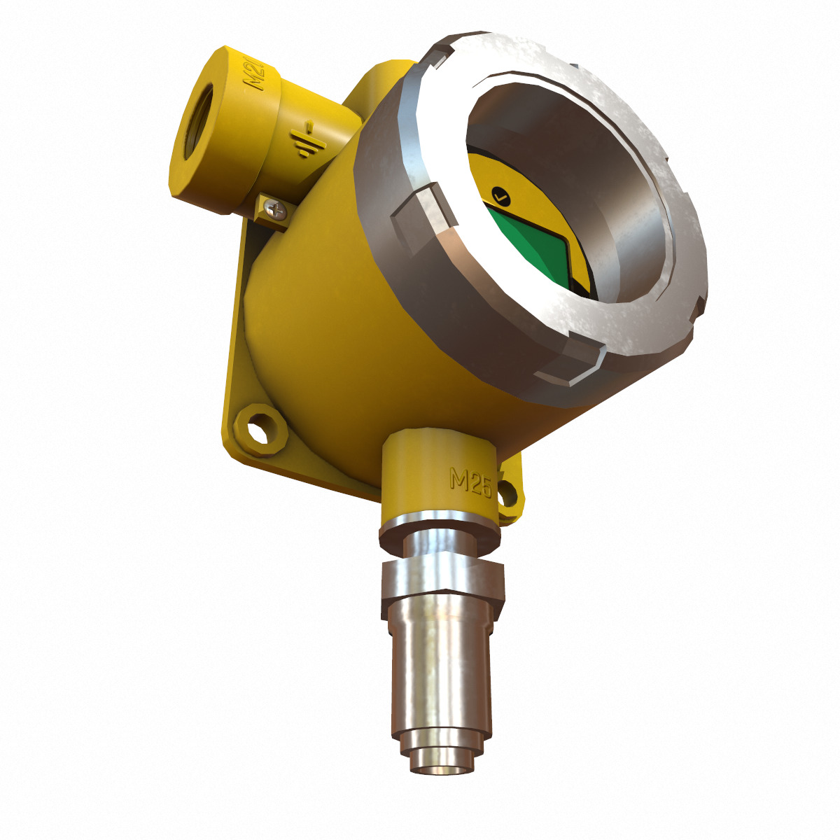 Honeywell Sensepoint XCD RTD Low Poly Low-poly 3D model_11