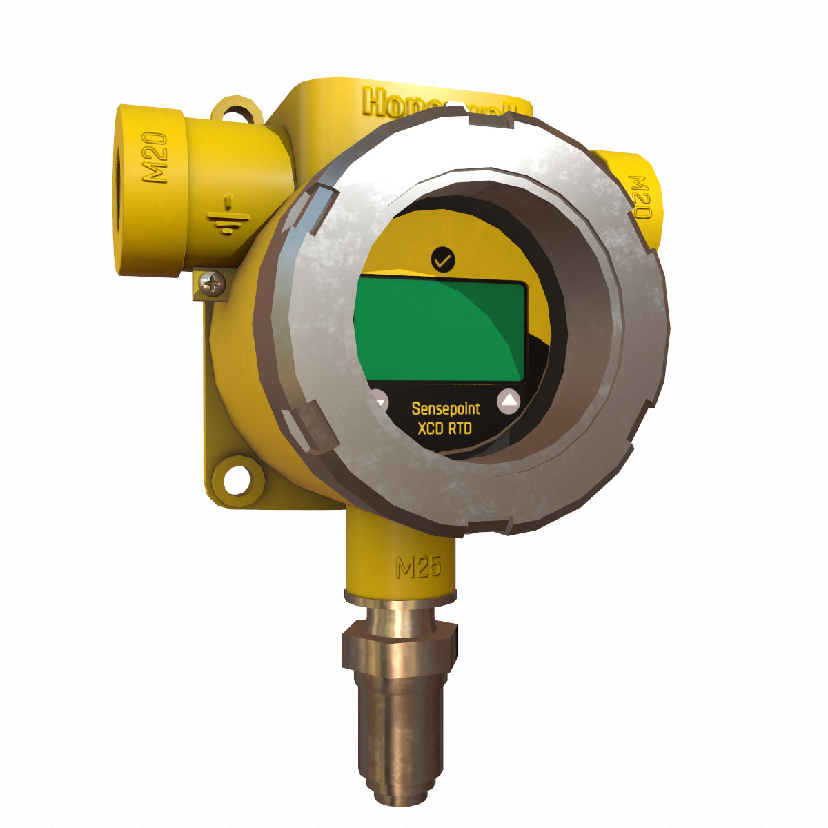 Honeywell Sensepoint XCD RTD Low Poly Low-poly 3D model_9