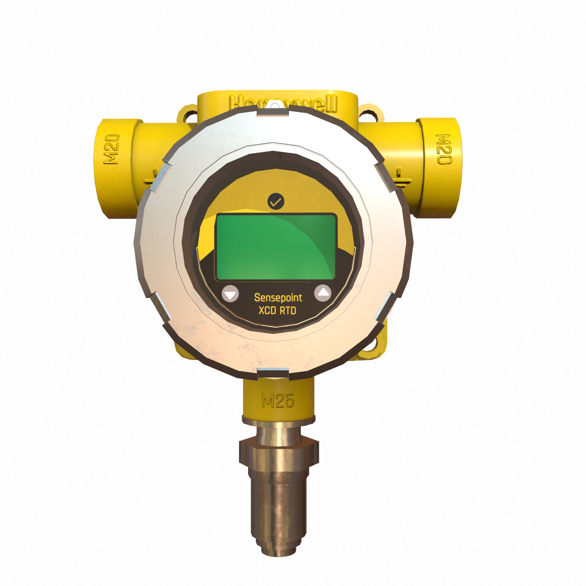 Honeywell Sensepoint XCD RTD Low Poly Low-poly 3D model_2