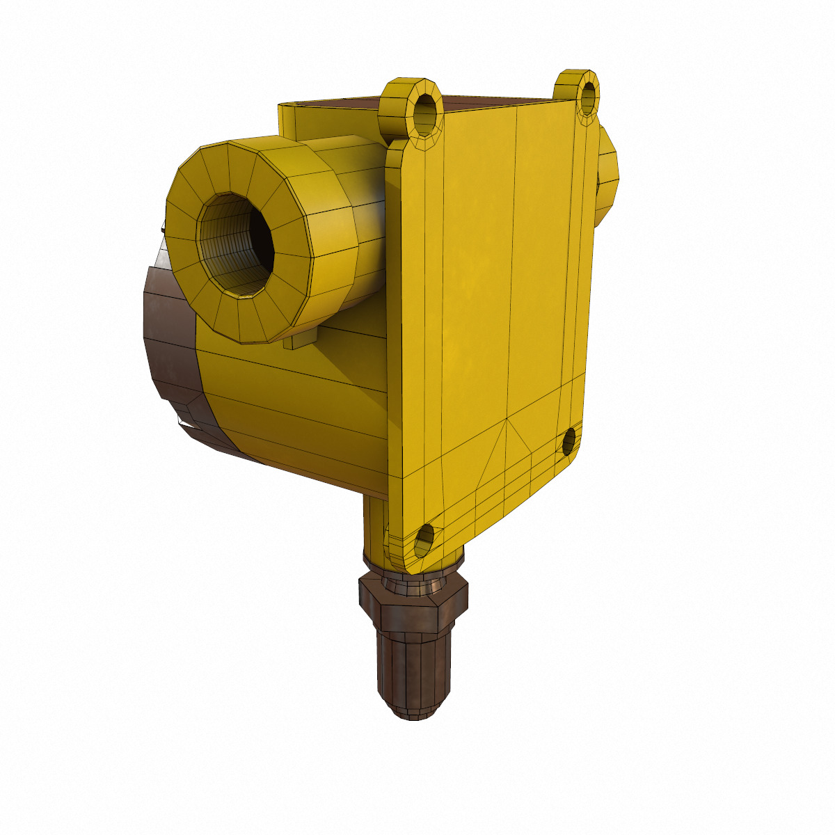 Honeywell Sensepoint XCD RTD Low Poly Low-poly 3D model_33