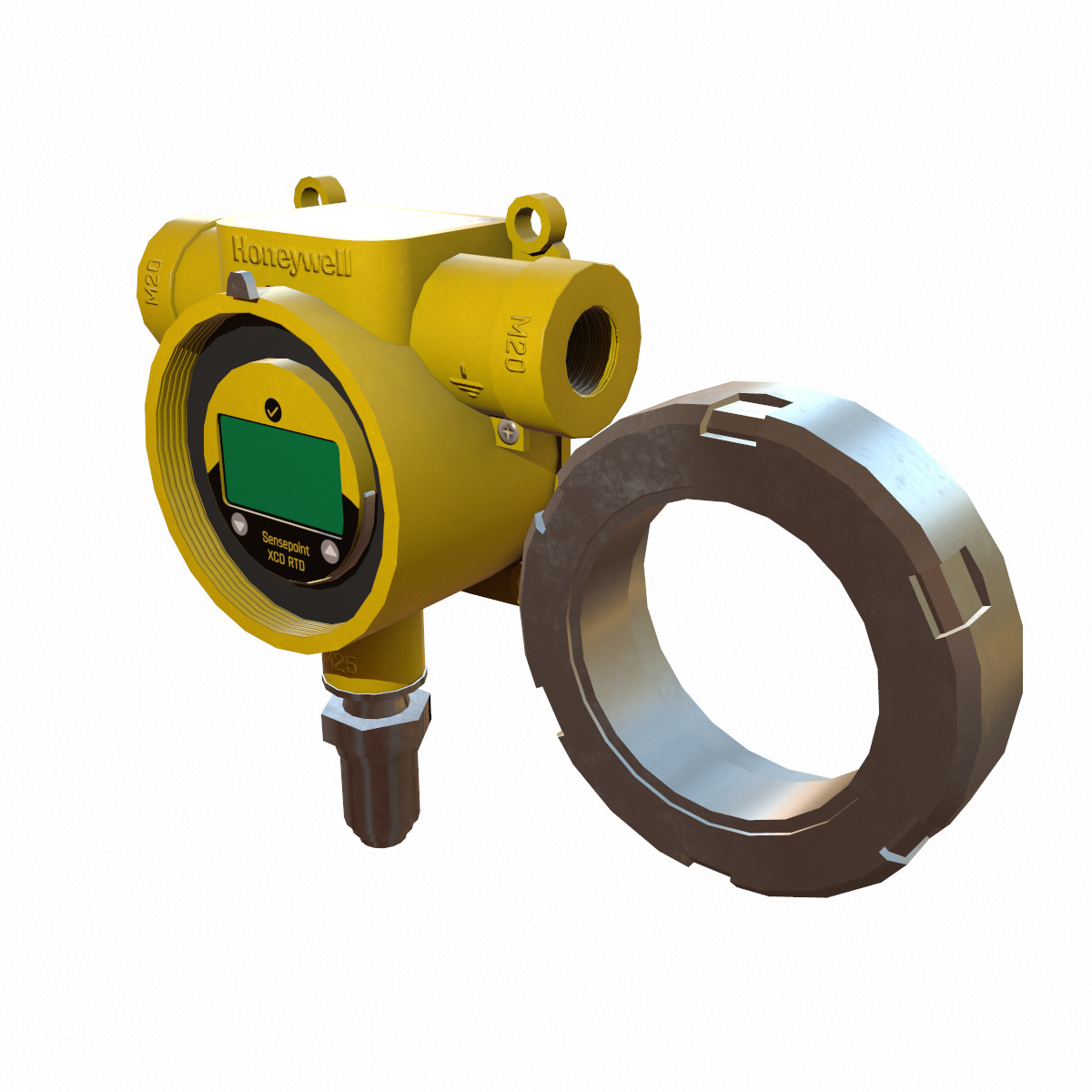 Honeywell Sensepoint XCD RTD Low Poly Low-poly 3D model_19