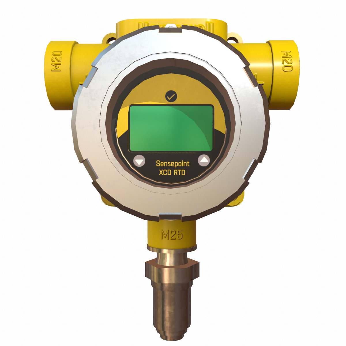 Honeywell Sensepoint XCD RTD Low Poly Low-poly 3D model_14