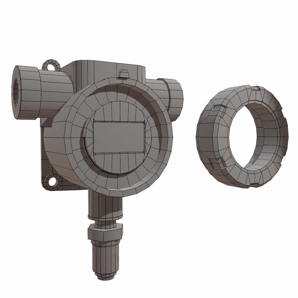 Honeywell Sensepoint XCD RTD Low Poly Low-poly 3D model_38