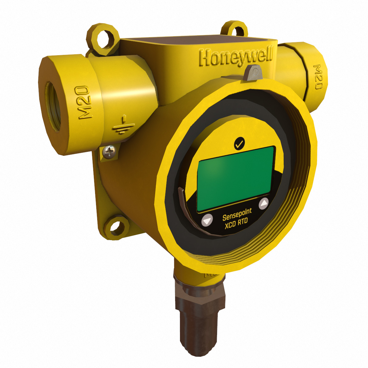 Honeywell Sensepoint XCD RTD Low Poly Low-poly 3D model_17