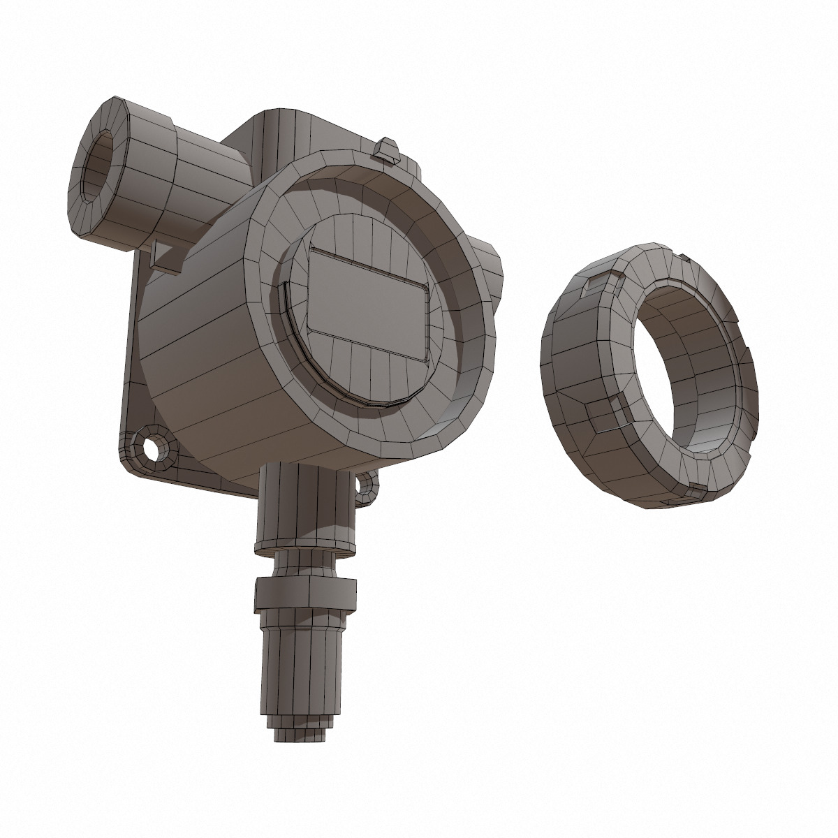 Honeywell Sensepoint XCD RTD Low Poly Low-poly 3D model_42