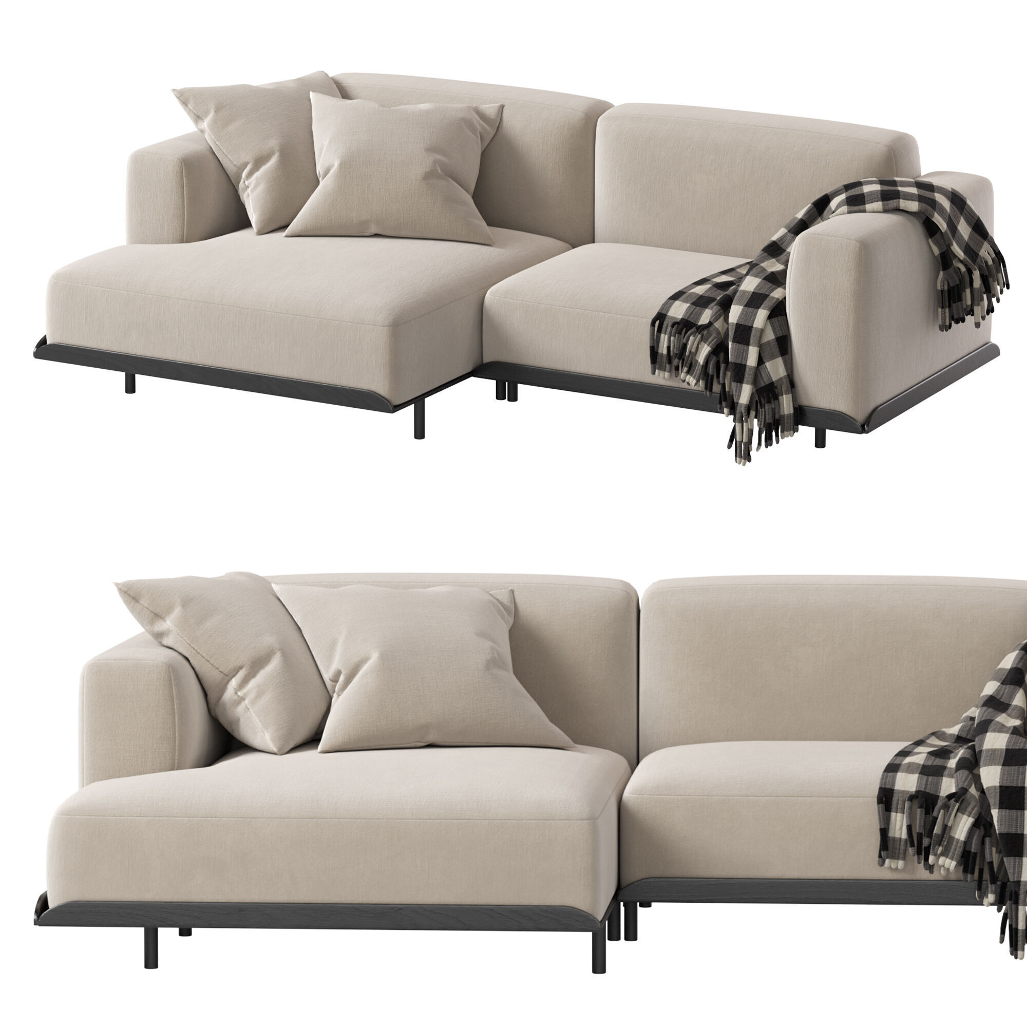 Arflex Claudine L Sofa 3D model_4