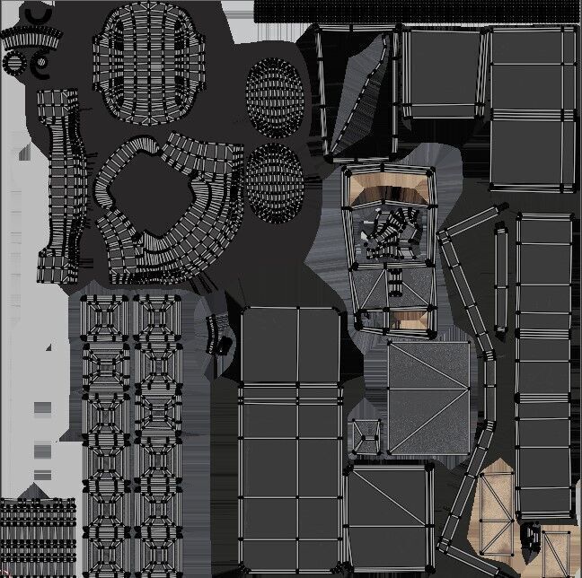 Phone Booth Low-poly 3D model_10