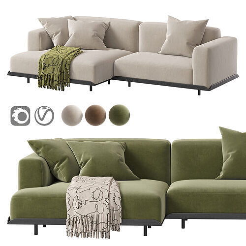 Arflex Claudine L Sofa 3D model