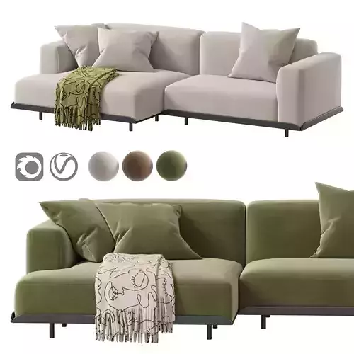 Arflex Claudine L Sofa 3D model
