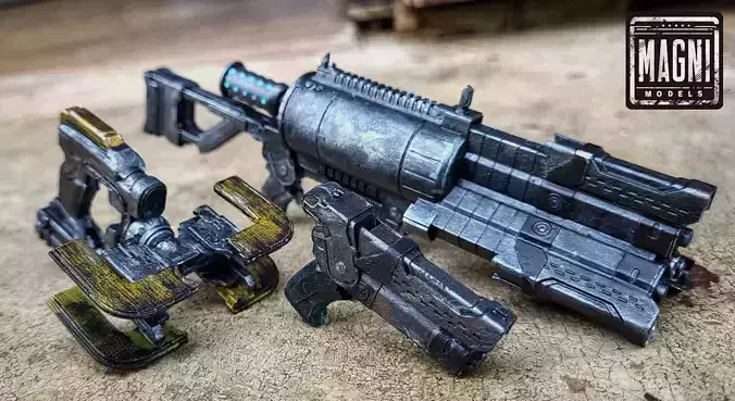  Dead Space - 1 6 Scale Weapon Bundle