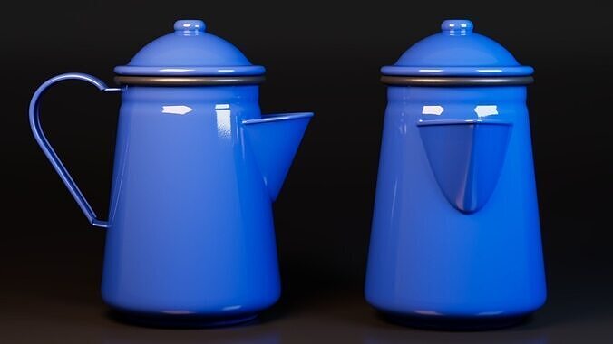 Coffee Pot Free low-poly 3D model
