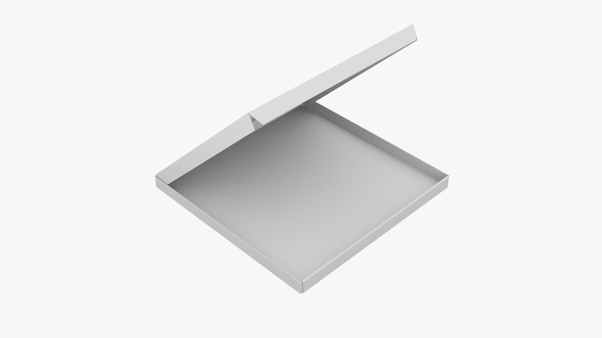 14 inch Kraft Paper Open Pizza Box 3D model_11