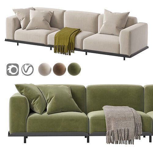 Arflex Claudine L Sofa 3D model