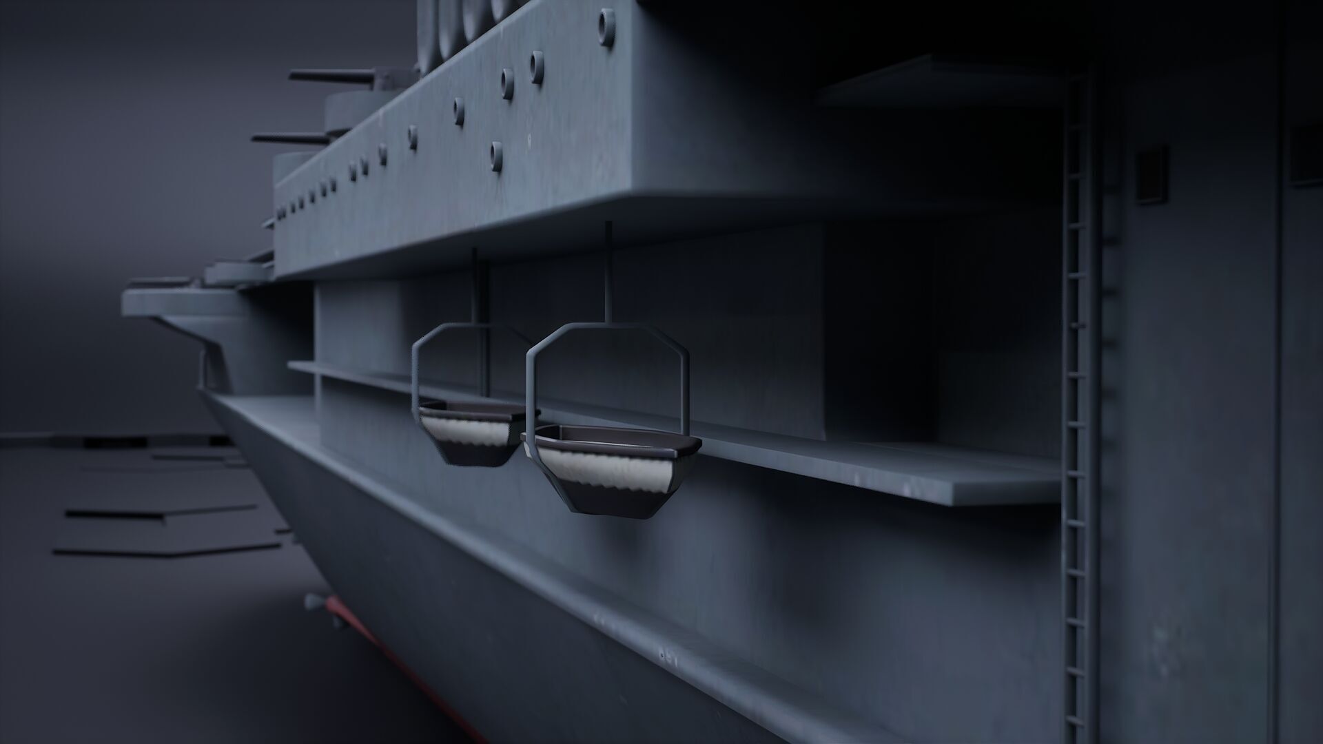 Aircraft Carrier - USS Yorktown CV-5 3D model_19