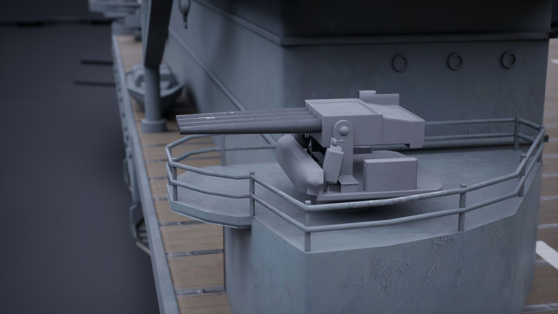 Aircraft Carrier - USS Yorktown CV-5 3D model_12