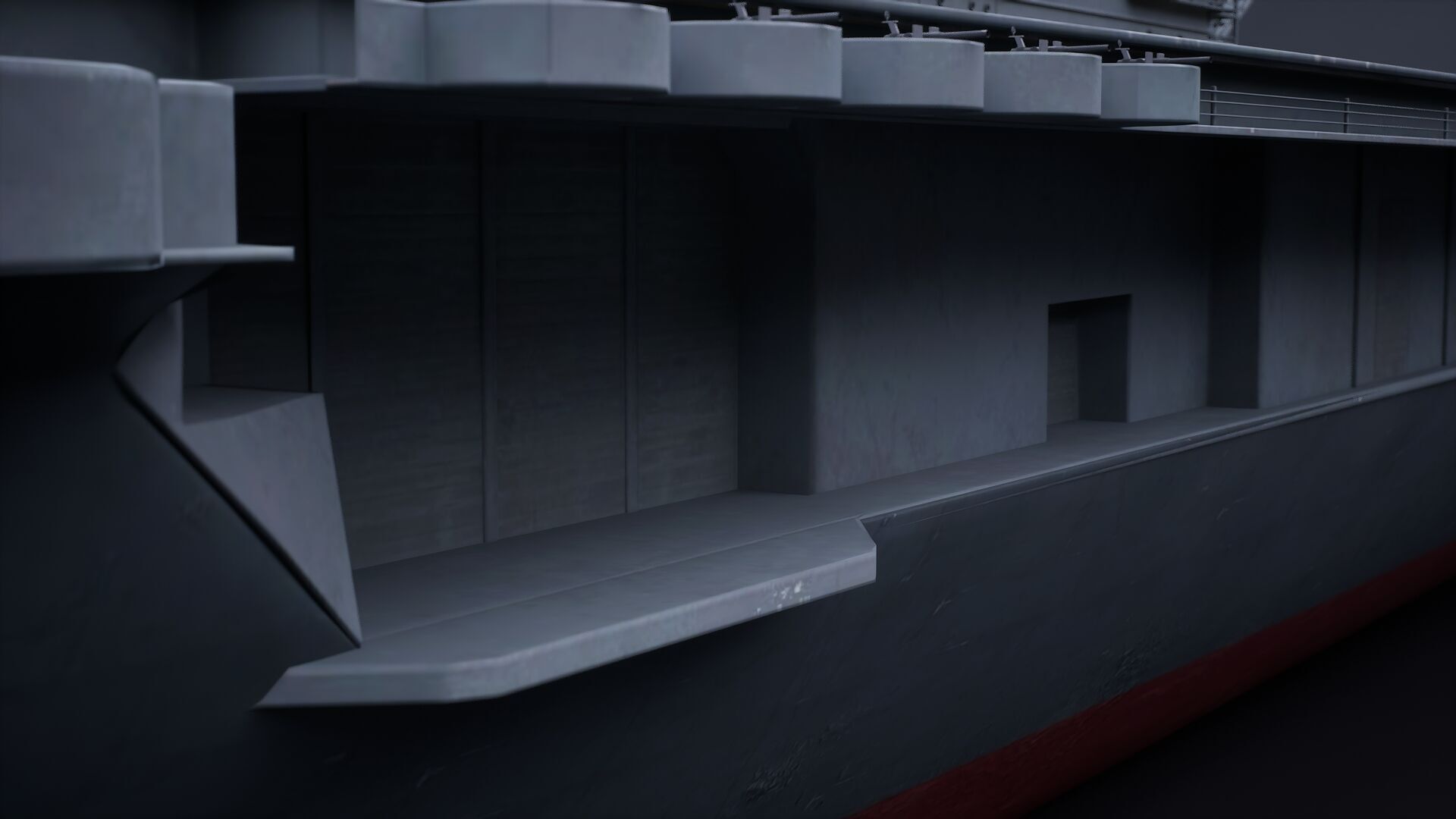Aircraft Carrier - USS Yorktown CV-5 3D model_14
