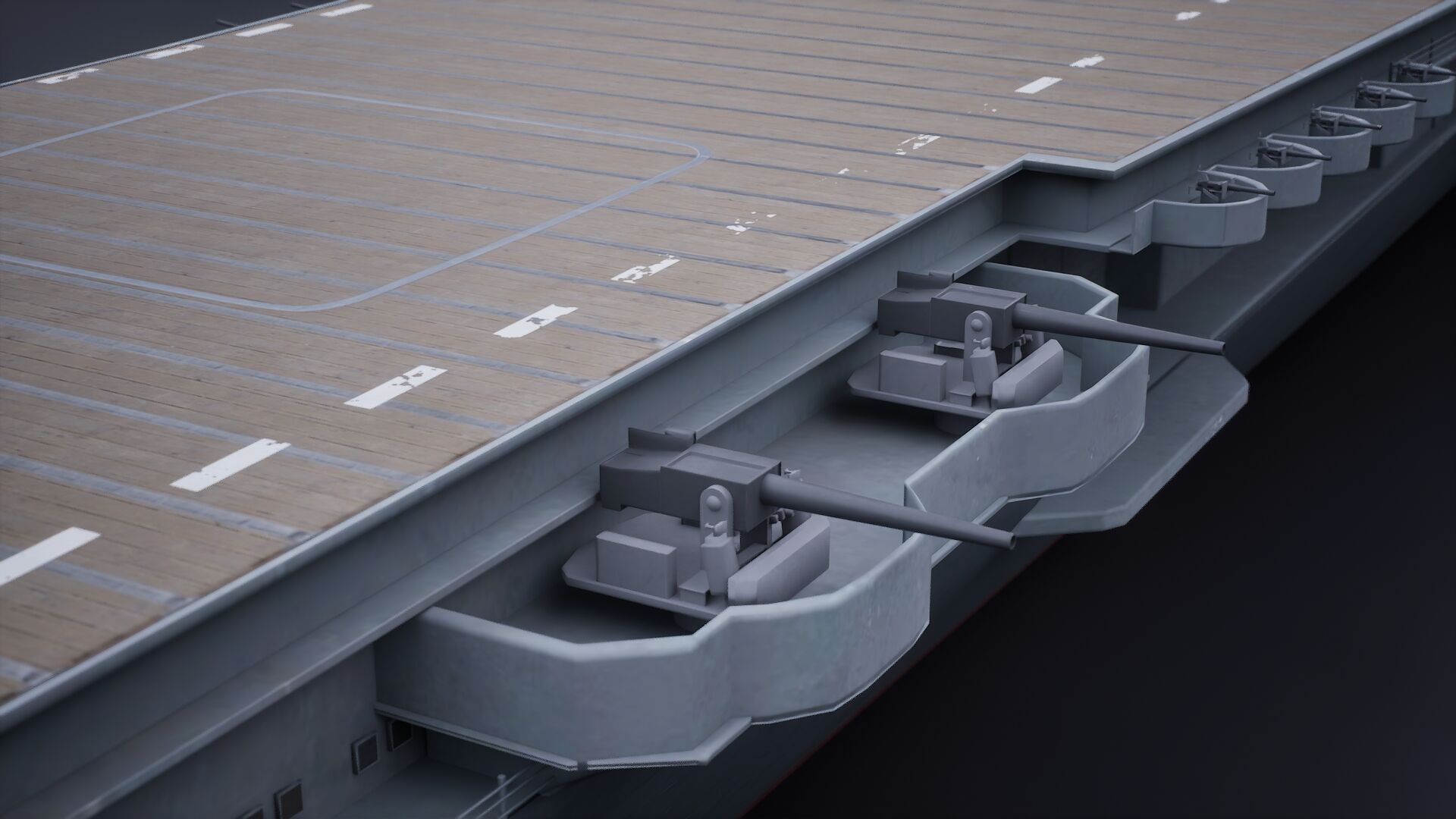 Aircraft Carrier - USS Yorktown CV-5 3D model_8