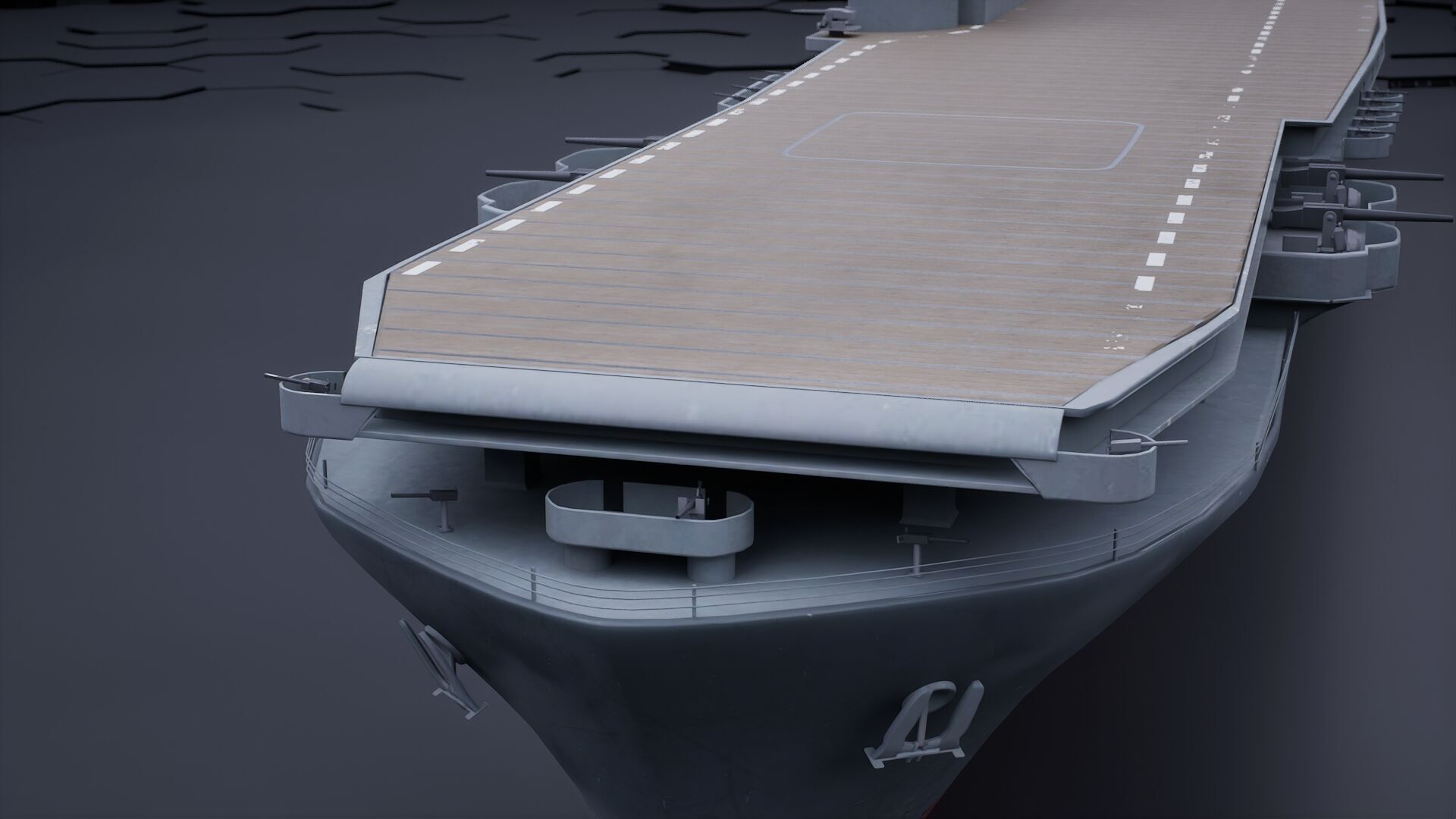 Aircraft Carrier - USS Yorktown CV-5 3D model_10