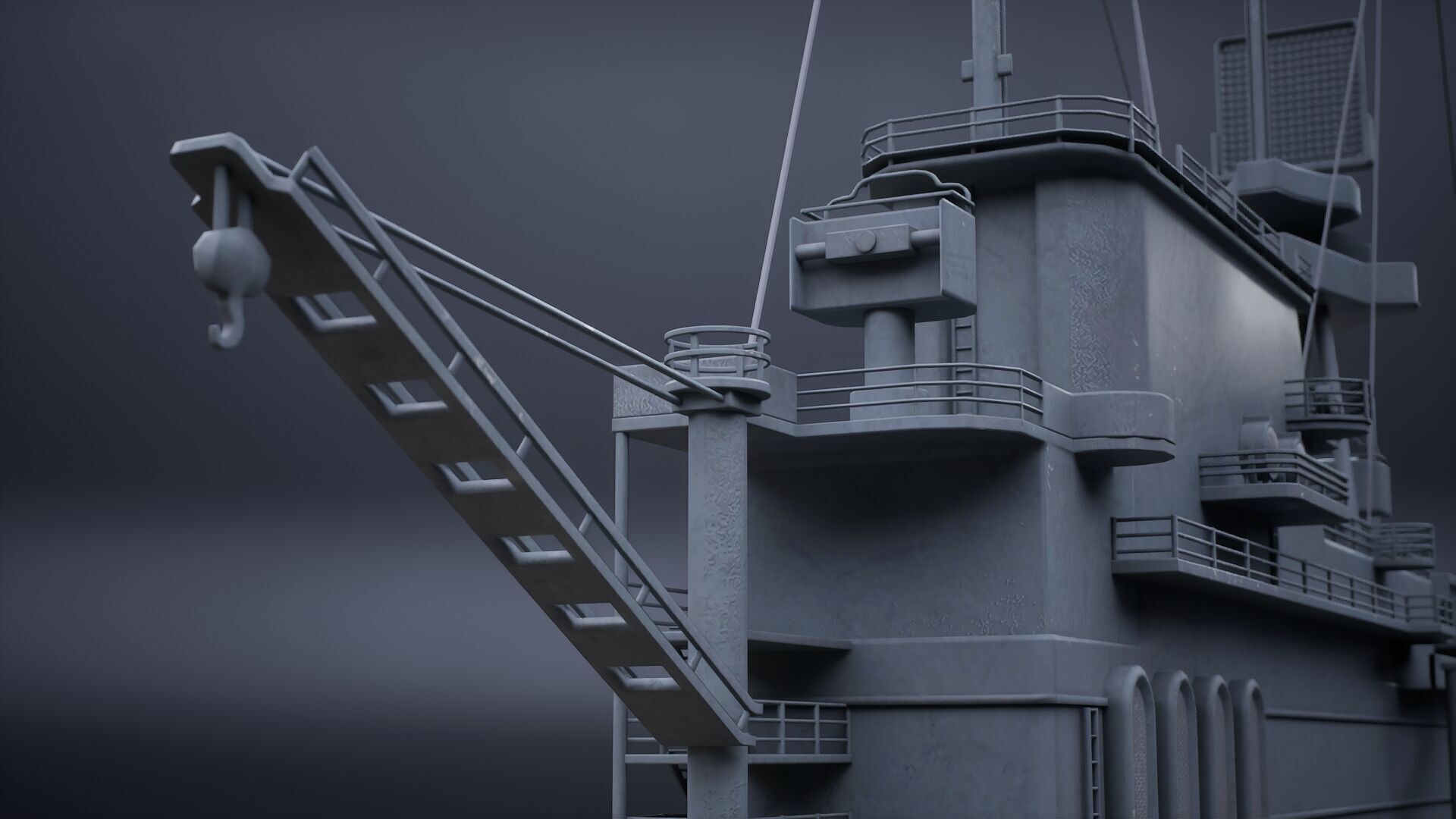 Aircraft Carrier - USS Yorktown CV-5 3D model_18