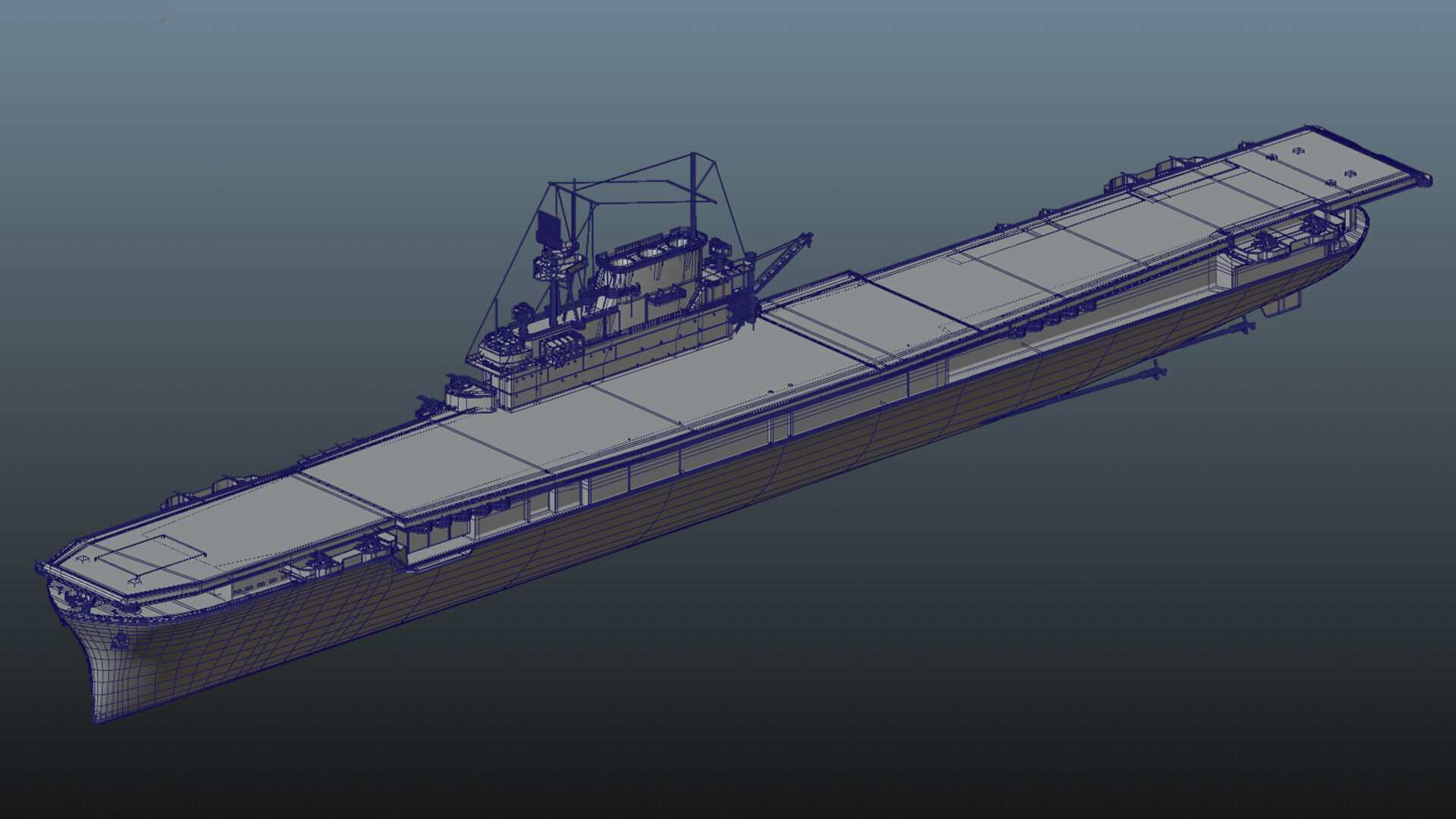 Aircraft Carrier - USS Yorktown CV-5 3D model_21