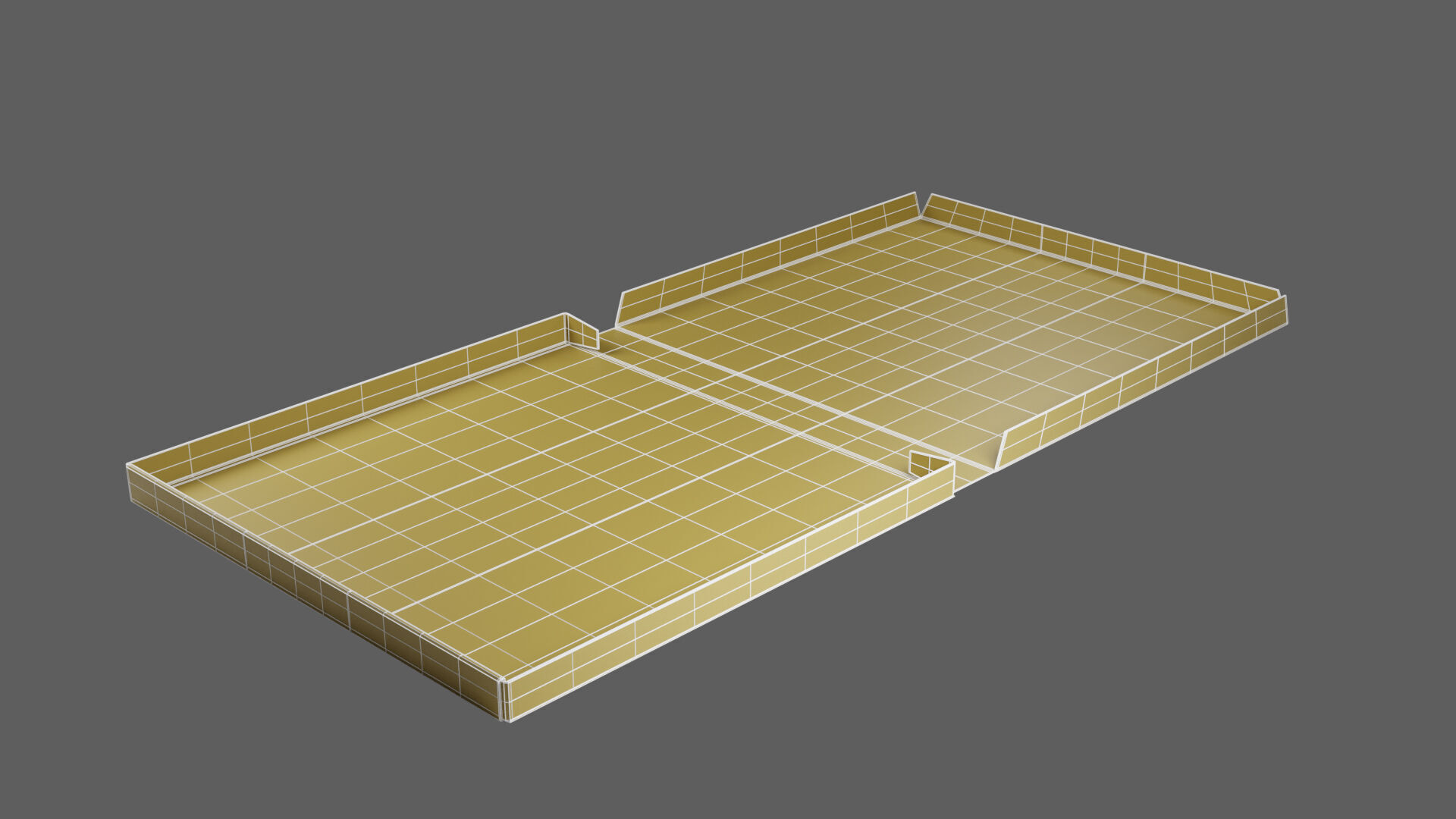 14 inch Kraft Paper Full Open Pizza Box 3D model_17